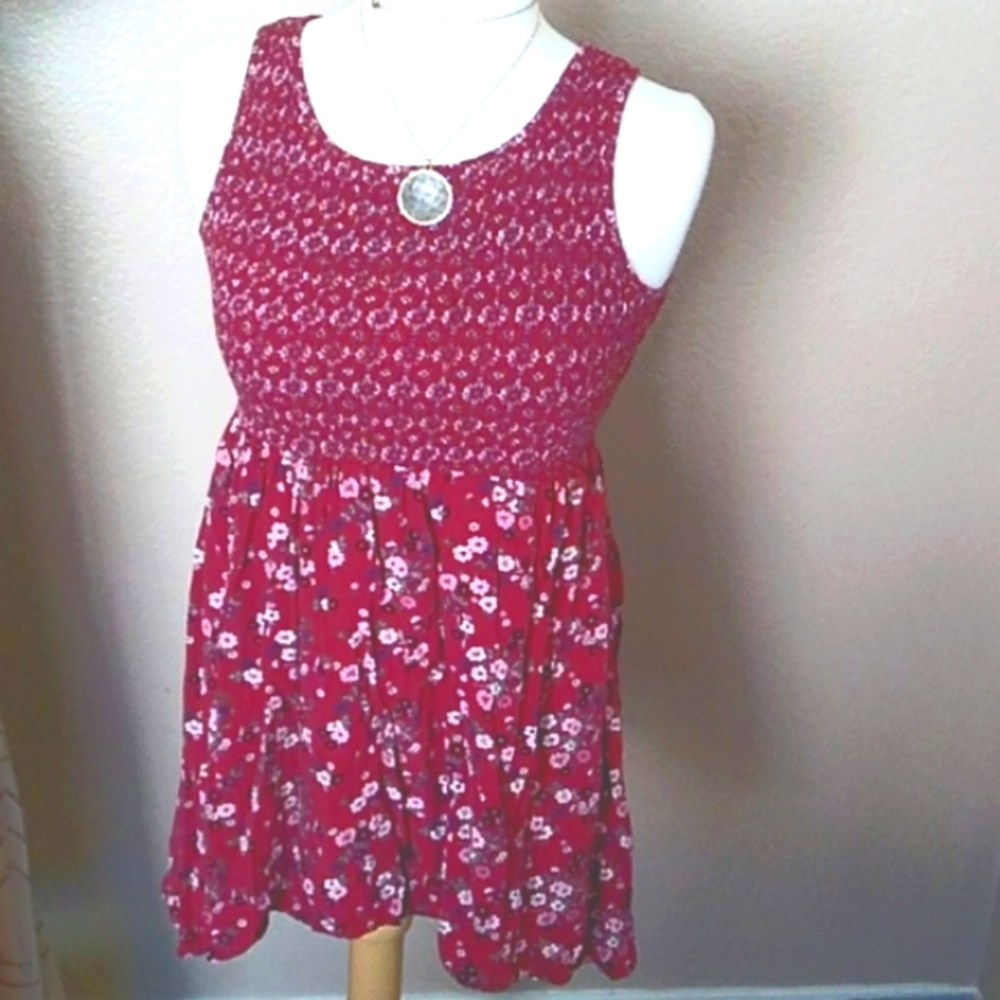 👗👧 Ransom Girl| Burgundy |Sleeveless Dress